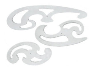 SET 3 PZ CURVILINEE IN PLASTICA