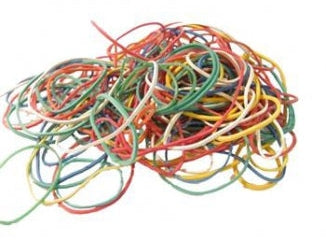 ELASTICI IN BUSTA COLORATI