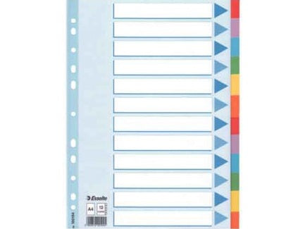 DIVISORI NEUTRI IN CARTONCINO PLASTIFICATO