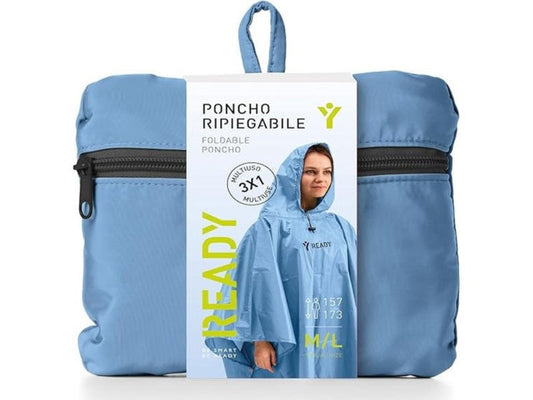 PONCHO ANTIPIOGGIA AZZURRO