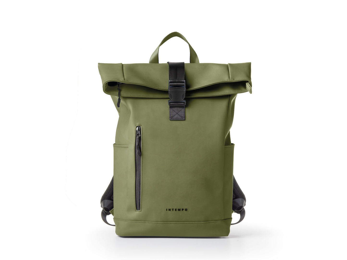 INTEMPO ZAINO ROLL-TOP DROP IN GOMMA ANTIPIOGGIA  VERDE