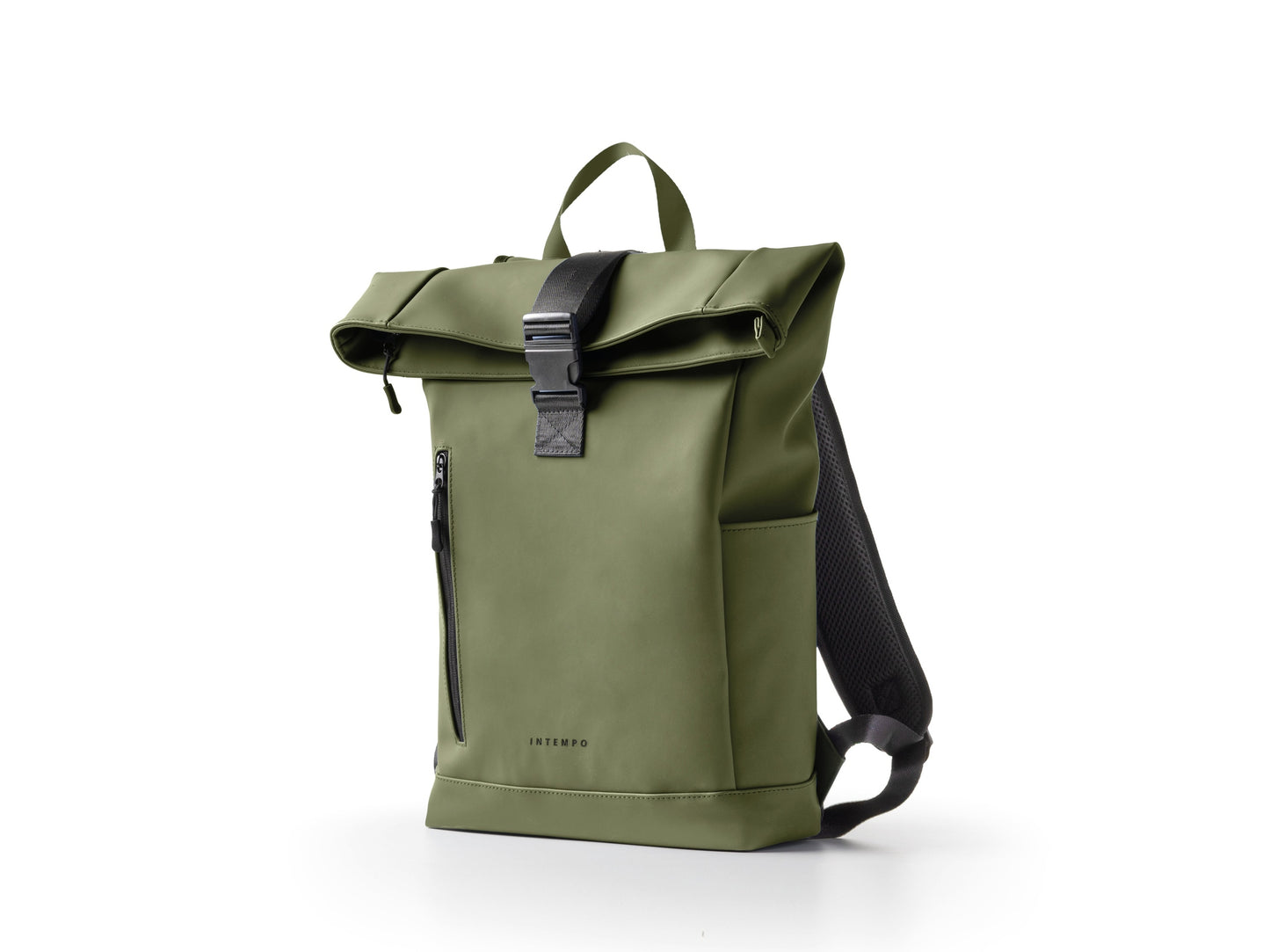 INTEMPO ZAINO ROLL-TOP DROP IN GOMMA ANTIPIOGGIA  VERDE