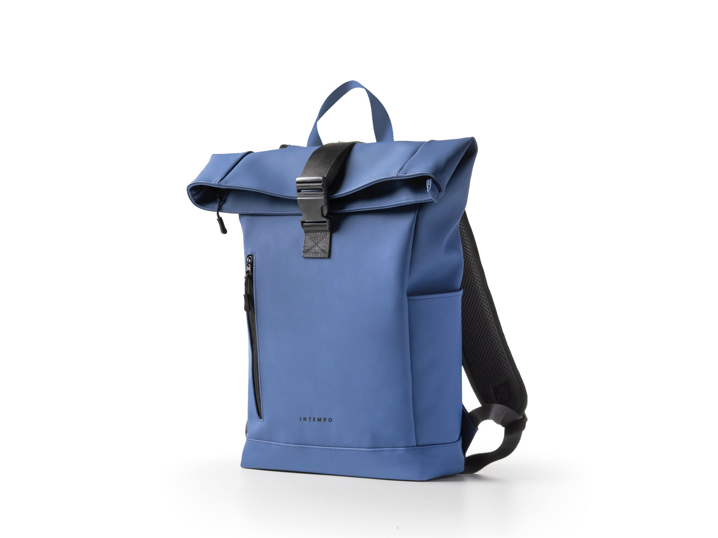 INTEMPO ZAINO ROLL-TOP DROP IN GOMMA ANTIPIOGGIA BLU