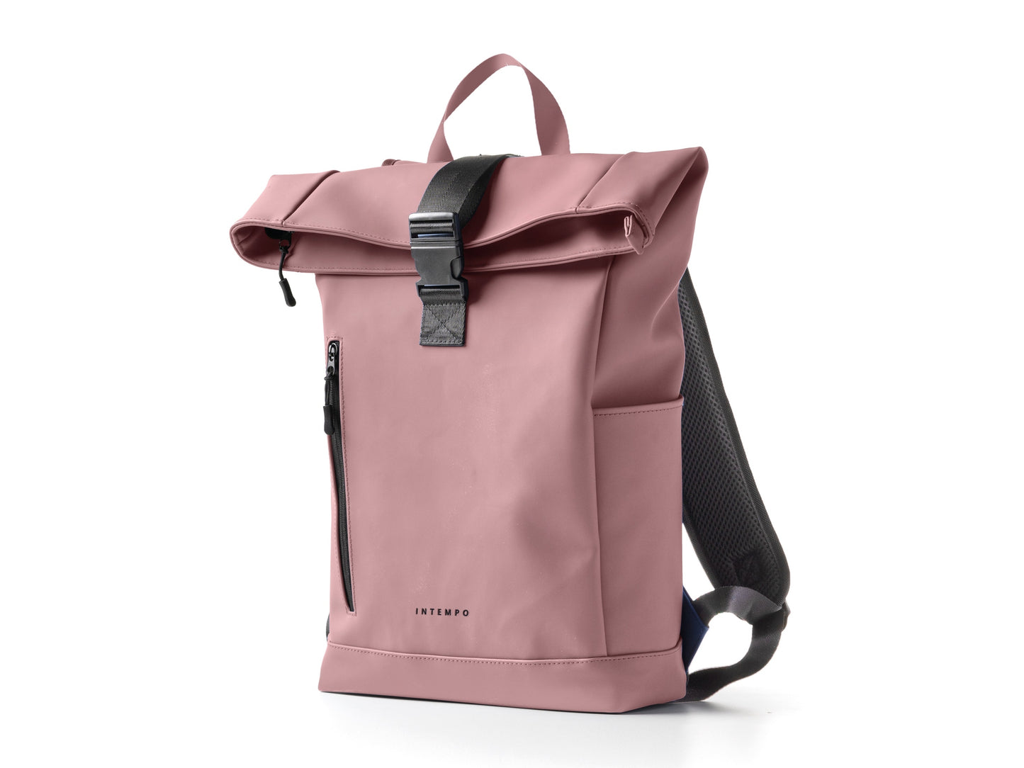 INTEMPO ZAINO ROLL-TOP DROP IN GOMMA ANTIPIOGGIA  ROSA