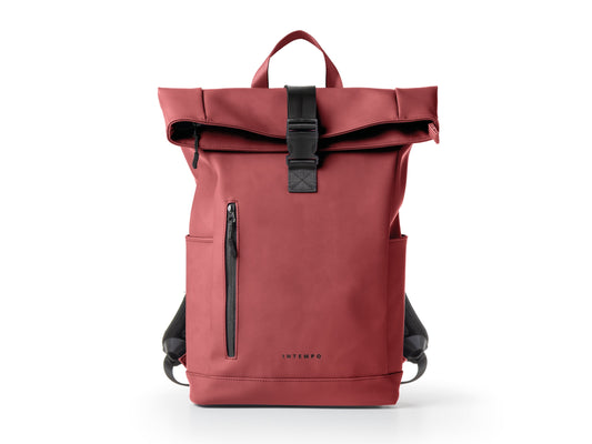INTEMPO ZAINO ROLL-TOP DROP IN GOMMA ANTIPIOGGIA  BORDEAUX